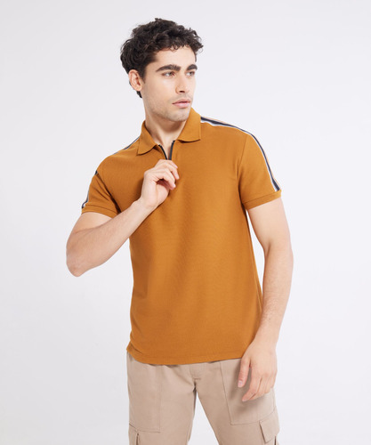 Polo Hombre Seven  Café Poliéster 45110783-71764