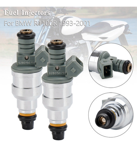 2 Fuel Injector 280150784 280150759 For Bmw R1100r 1993-2001