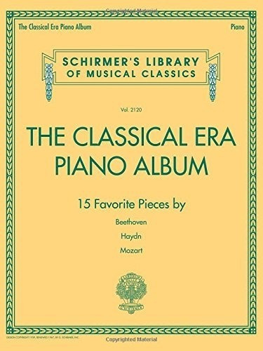 El Album De Piano De La Era Clasica Biblioteca Schirmers De 