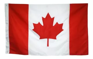 Bandeira Canadá Padrão Oficial 3 Panos (1,92x1,35) Bordada