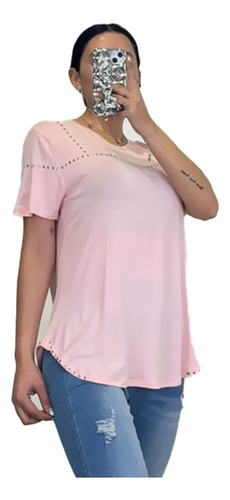 Camisa Polera Dama Con Tachas Hg800