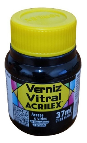 Vitral Preto - 520 - Acrilex - 37ml