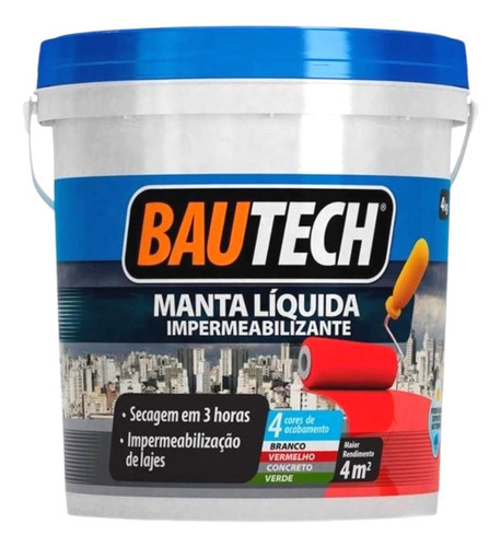 Bautech Manta Liquida 4kg-cores - Branco