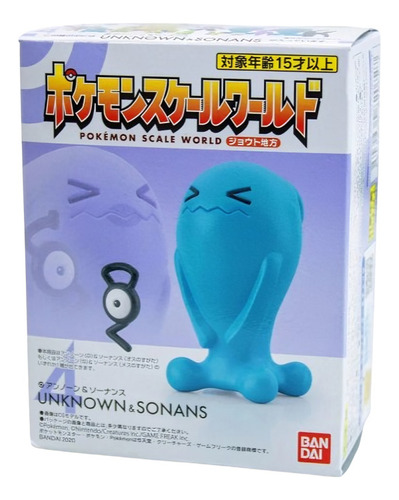 Figura Pokemon Scale World Bandai Wobbuffet Y Unown