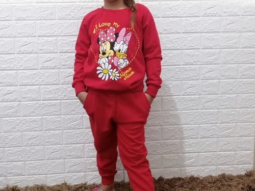 Kit 3 Conjuntos Inverno Moletom Feminino Infantil Menina