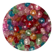 Comprar Separador Luneta Multicolor Con Corazon Blanco, 200 Pzas
