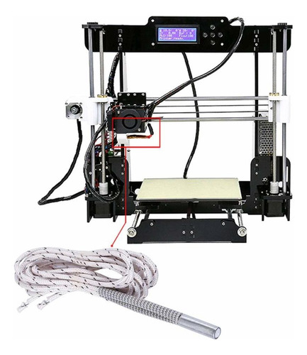 Innker - 3 Tubos De Calefacción De Cerámica Para Reprap Prus