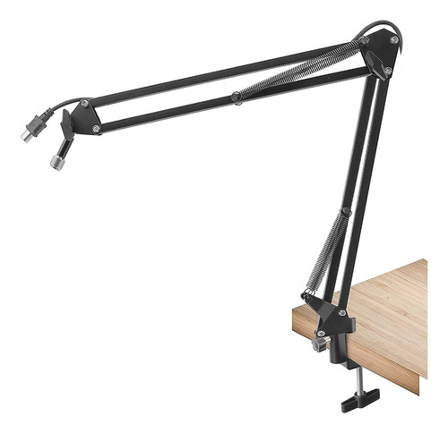 Pyle Pmkshusb04 Soporte De Micrófono Con Brazo De Susp...