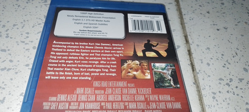 Película Kickboxer Contacto Sangriento 2 Bluray Subtitulada (Usado)