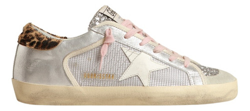 Tennis Golden Goose Super-star Piel Laminada Metalica