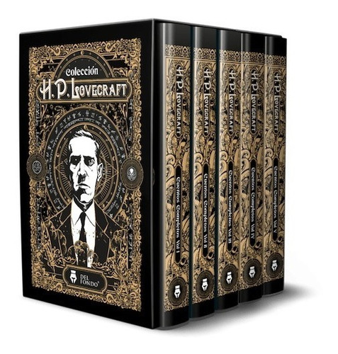 Estuche Cuentos Completos Caja - H. P. Lovecraft (5 Libros)