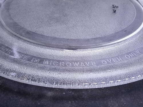 Plato Plano Para Horno De Microondas Grande ...36 Cm De Diám (Usado)