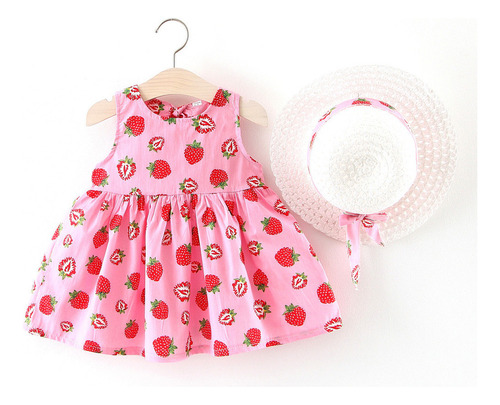 Vestidos De Princesa De Frutas De Verano Para Niños, Sombrer