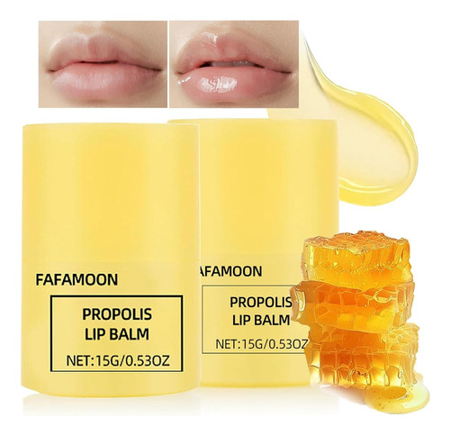 2 Unidades De Crema Labial Con Miel, Bálsamo Labial Hidratan