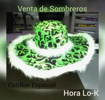 Comprar Sombreros Hora Loca Verde Cotillón Disfraz Sombrero. 