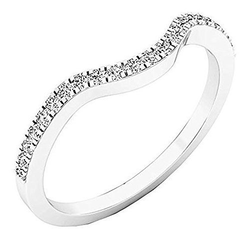 Dazzlingrock Colección 0,15 Quilates (ctw) 14k Blanco Redond