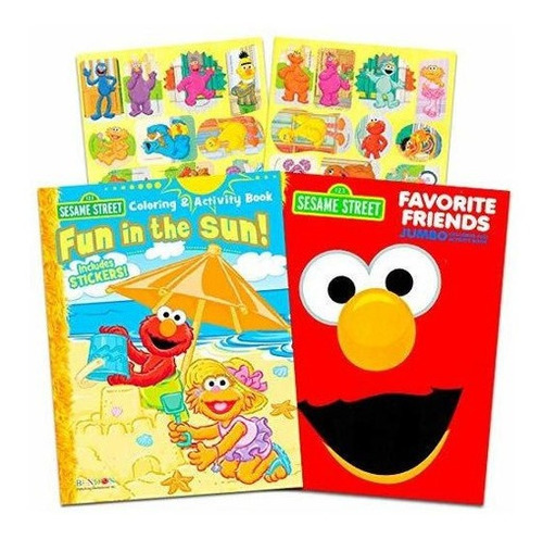 Barrio Sesamo Elmo Libro Para Colorear Juego Con Libro Juego