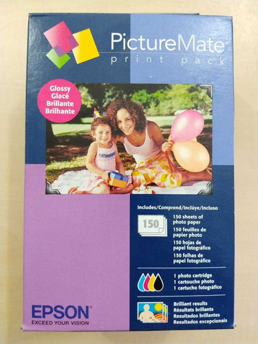 Papel Epson Glossy (brilhante) 150 Folhas T5846 Com Cartucho