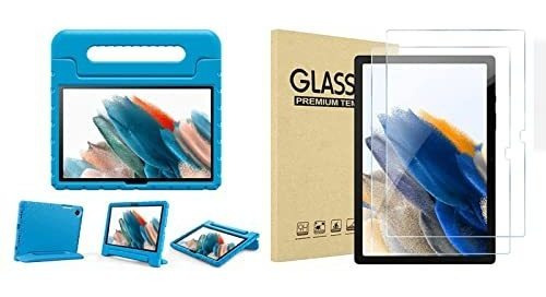 Funda Para Galaxy Tab A8 2022 Azul Para Niños Con Mica