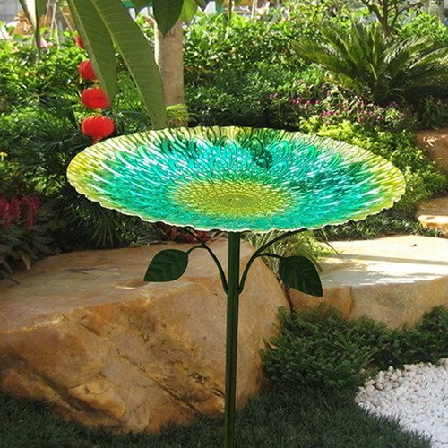 Metal Bird Bath Gardens Decor Behind Bath Comeñero Para