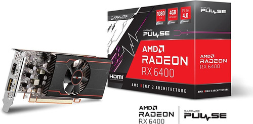 Imagen 3 de 10 de Placa De Video Sapphire Pulse Rx 6400 4gb Gddr6 Radeon