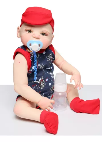 Bebê Reborn Menino Corpo Silicone : : Brinquedos e Jogos