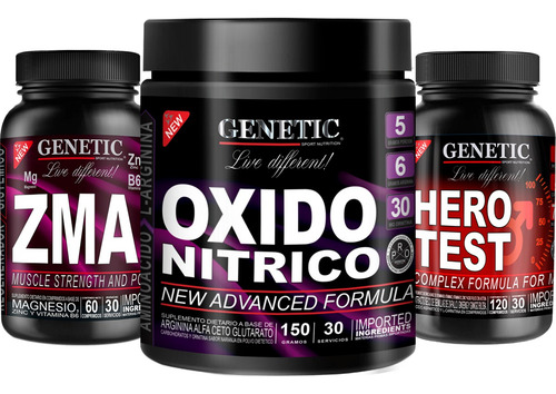 Pro Hormonal Eleva Testoster Hero Test Zma Arginina Genetic Sabor Oxido Nítrico Naranja