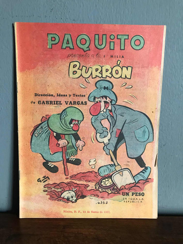 Cómic Año 1957 Antiguo La Familia Burron En Paquito #16353