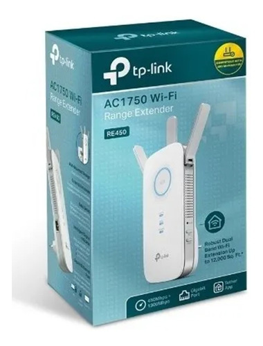 Extensor Repetidor Inalambri Tp-link Dual Band Ac1750  Re450