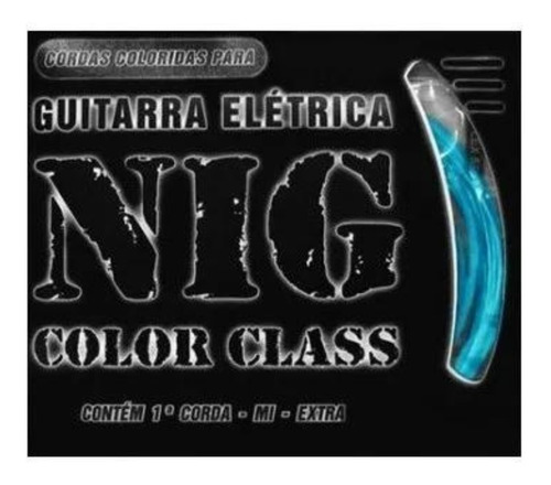 Encordoamento Guitarra Azul 009 Nig Color Class 0,09