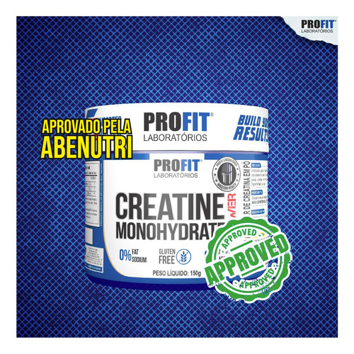 2x Creatina Micronizada Powder Pura - 90g Cada - Profit Labs Sabor Sem Sabor
