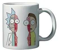 Comprar Taza Ceramica Importada Premium Rick And Morty Partidos Blanco Rick And Morty Partidos