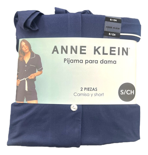  Pijama Anne Klein, Short Con Camisa Suave 