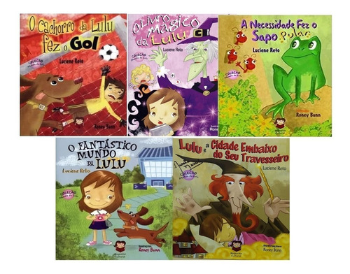 Coleção Mundo Da Lulu Com 5 Livros De Literatura Infantil