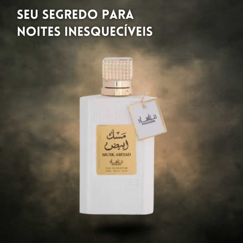 Perfume Masculino Musk Abiyad Manasik Edp 100ml Intenso E Sofisticado