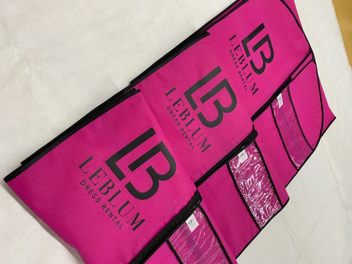 Set Kit-25pz Porta-traje+25pz Porta-zapato Personalizado Rosa
