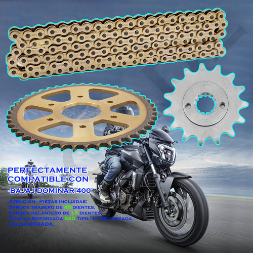 Kit De Arrastre Sprockets Para Bajaj Dominar 400 520h-120l