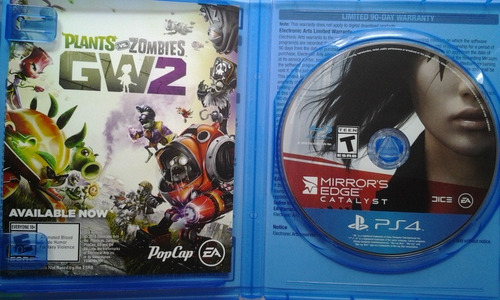 Ps4 Mirror´s Edge Catalyst $425 Orig Disco Used Mikegamesmx (Usado)