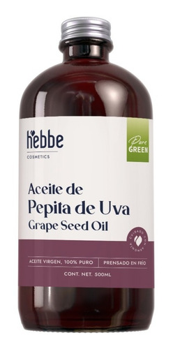 Imagen 1 de 1 de Aceite De Uva Pepita Virgen 500 Ml