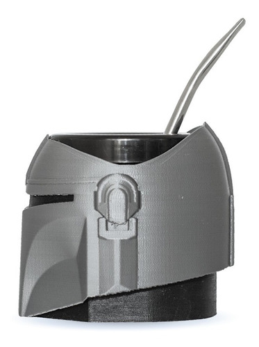 Imagen 5 de 8 de Mate Impreso En 3d Mandalorian Star Wars Excelente Calidad