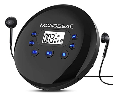Pack Cd Player Porttil Monodeal Con Auriculares Y Pantalla
