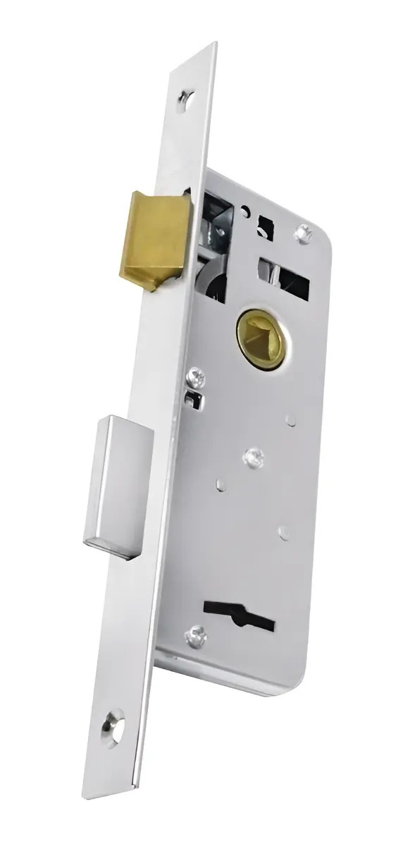 Cerradura de Seguridad Para Puerta Angosta Kallay 3001 Zincada