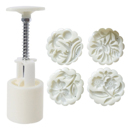 Molde Redondo Para Tarta De Luna Con Estampado De Flores Par
