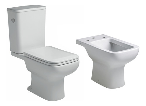 Combo Ferrum Trento Inodoro, Deposito Dual Y Bidet 3a