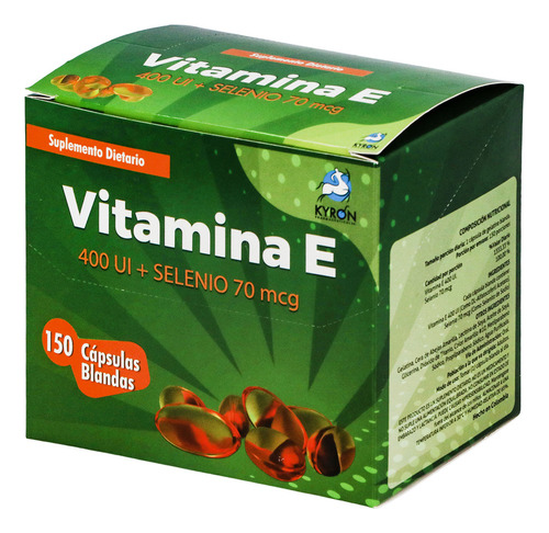 Vitamina E 400 Ui + Selenio 70 Mcg (ky - CAP a $639