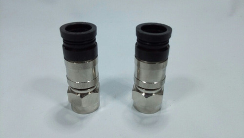 Imagen 1 de 6 de Funda Conectores Cable Coaxial Rg6 Internet Satelital Tv