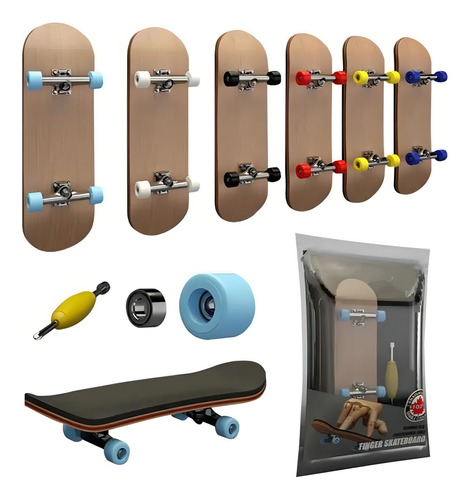 Rueda Fingerboard Full Finger Skate de madera, 29 mm, color rojo