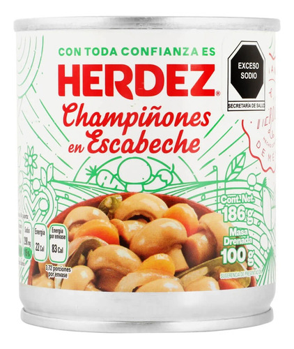 5 Pack Champiñones En Escabeche Herdez 186