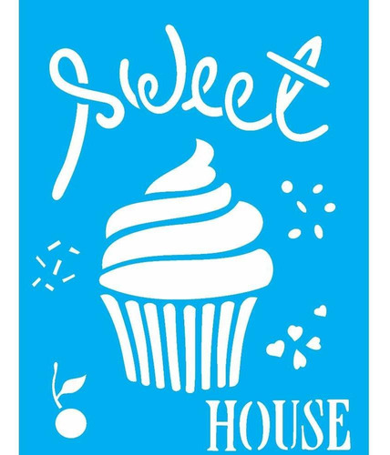 Stencil Opa 15 X 20 Cm - Doces Sweet House - 2238