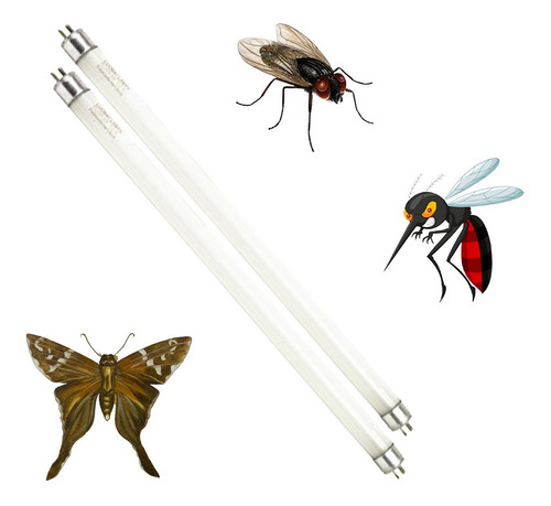Imagem 2 de 2 de Lampada Mata Mosca Reposição Aparelho 45cm 15w Kit C/2 Pçs